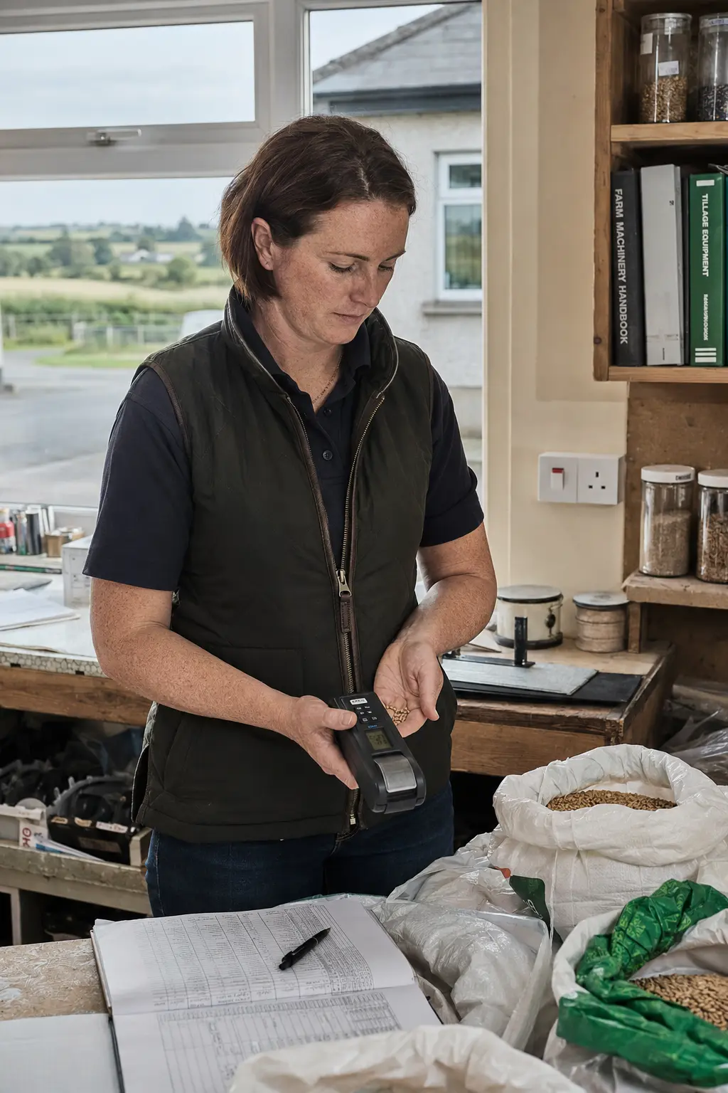 A Hacketstown business owner reviewing their website
