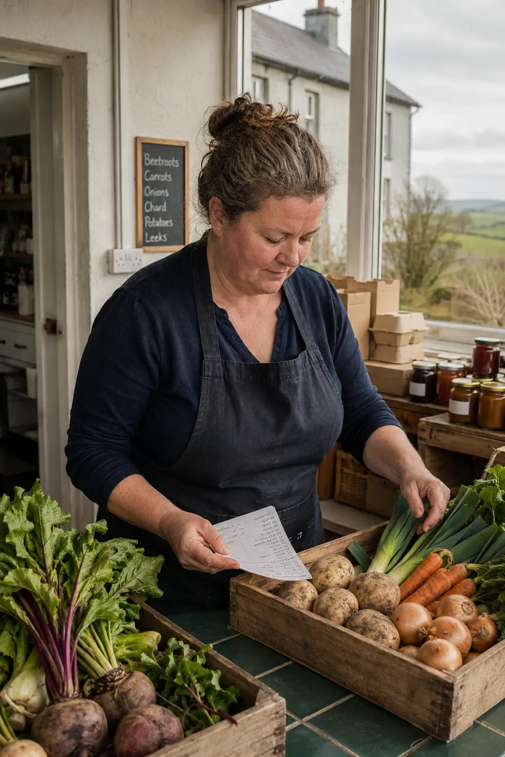 A Bunclody business owner reviewing their website