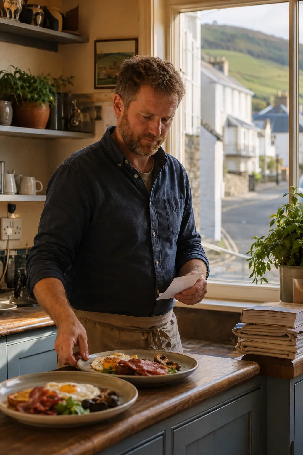 A Baltinglass business owner reviewing their website