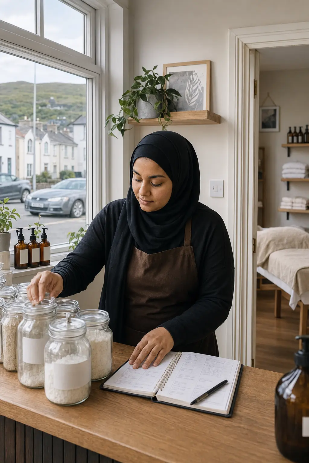 A Blessington business owner reviewing their website
