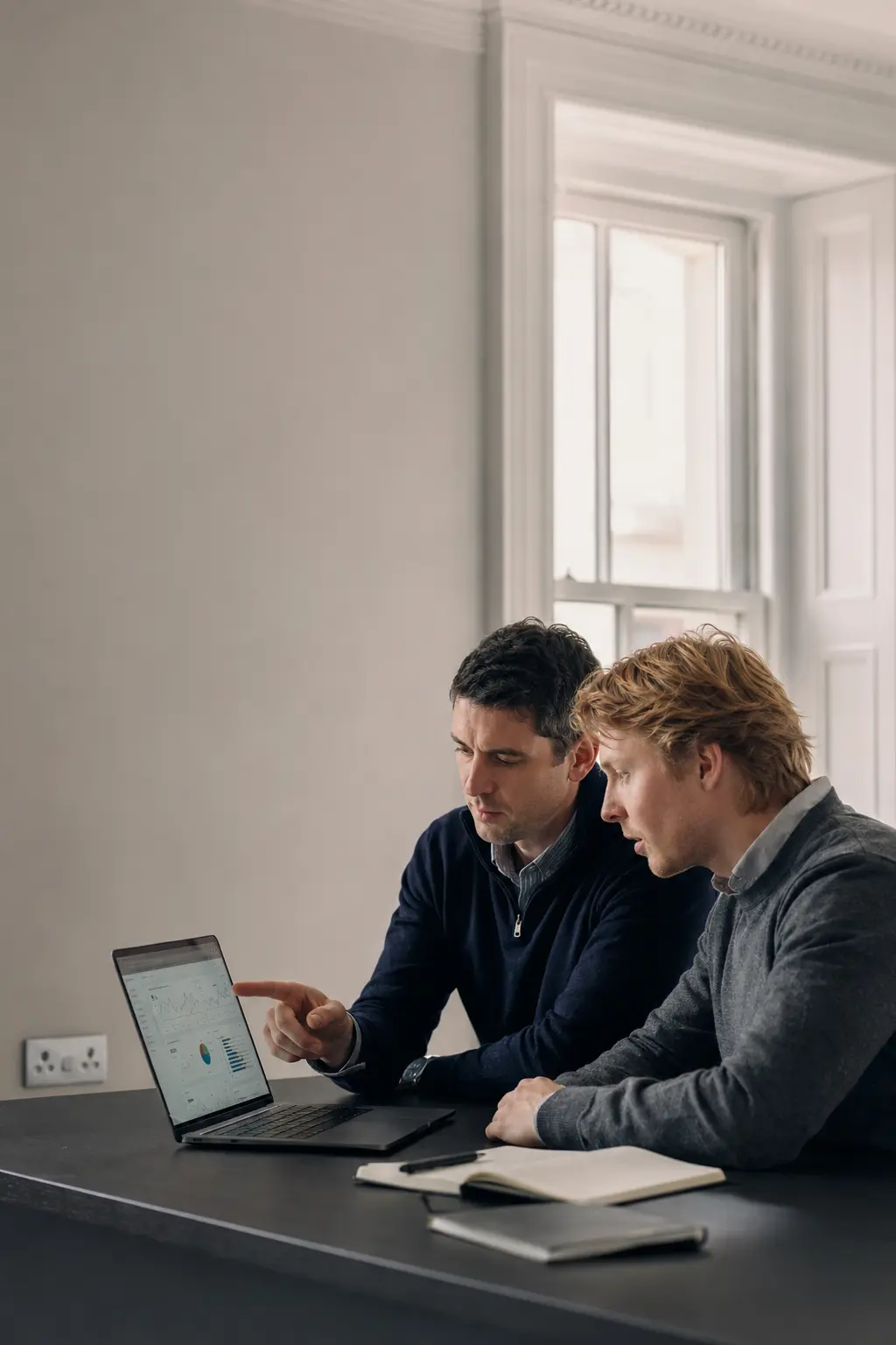 A Banagher business owner reviewing their website
